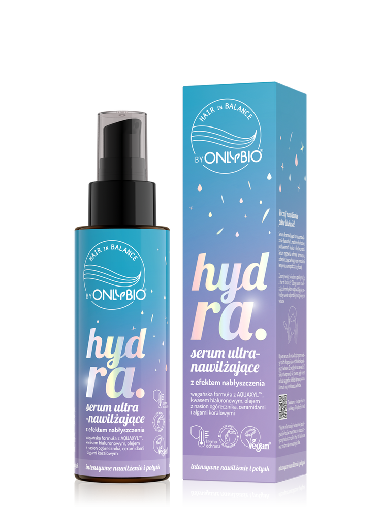 OnlyBio Hair in Balance Hydra Ultra-Moisturizing Serum with Shine Effect for Dry Hair 100ml