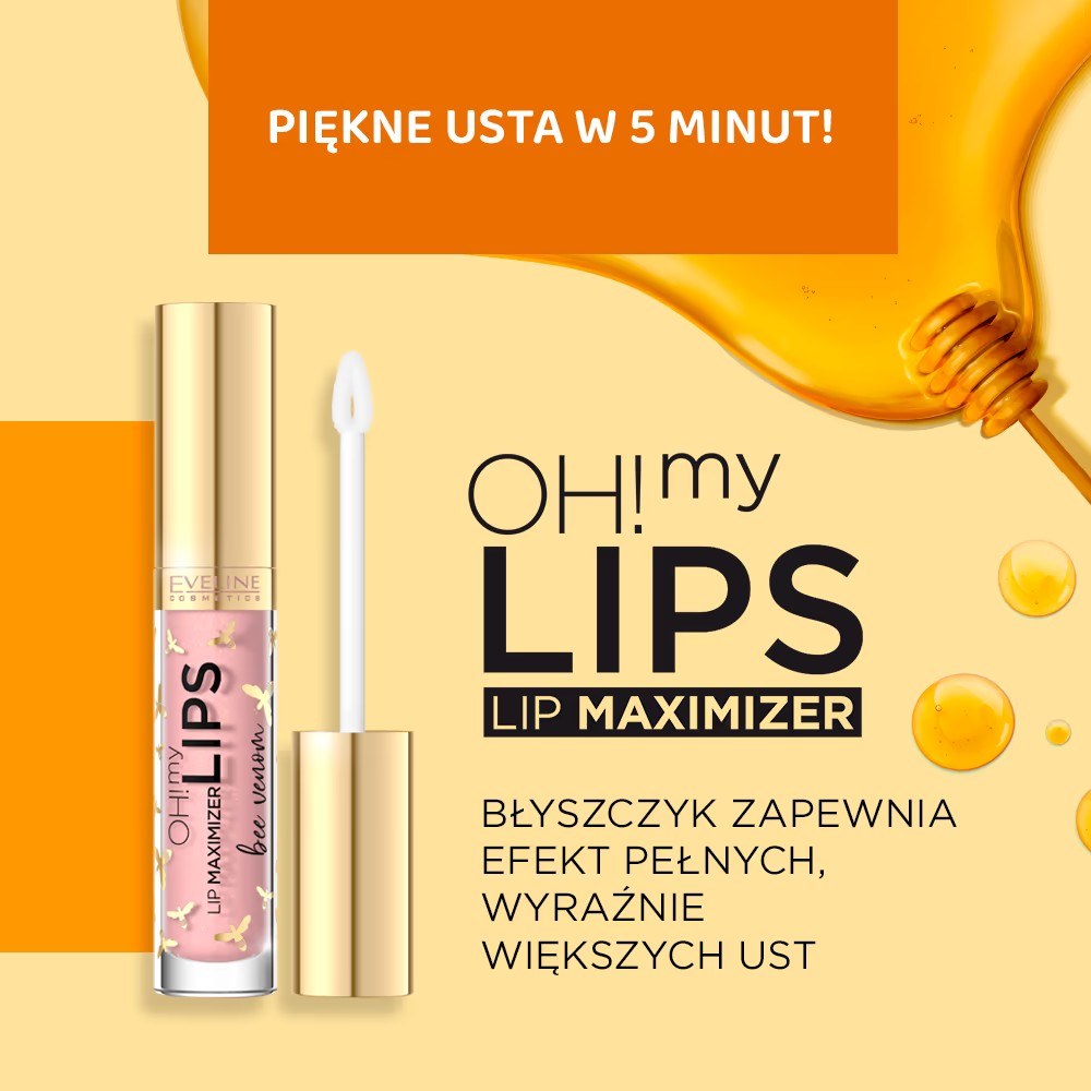 Eveline Enlarging Lip Gloss Oh My Lips Lip Maximizer Bee Venom 4.5 ml