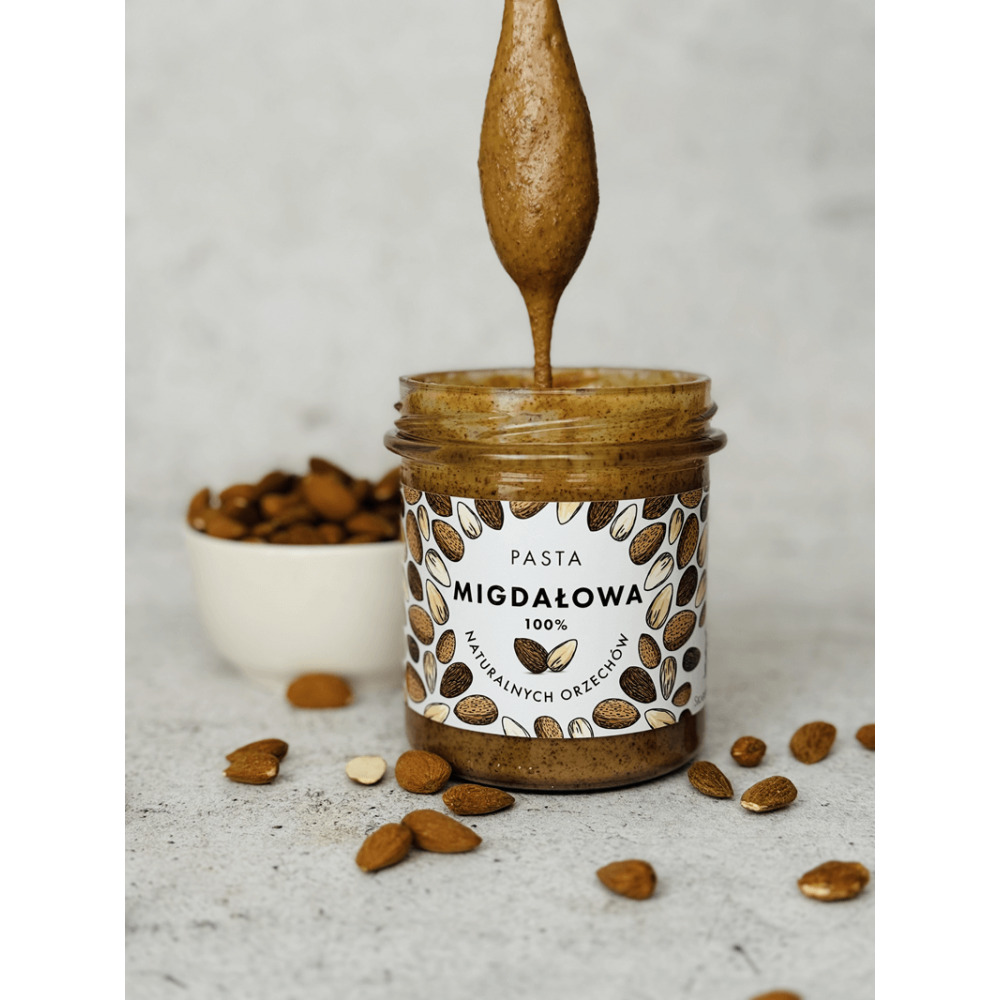 Młyn Kopytowa Skarby Młyna 100% Naturalna Pasta Migdałowa 300g