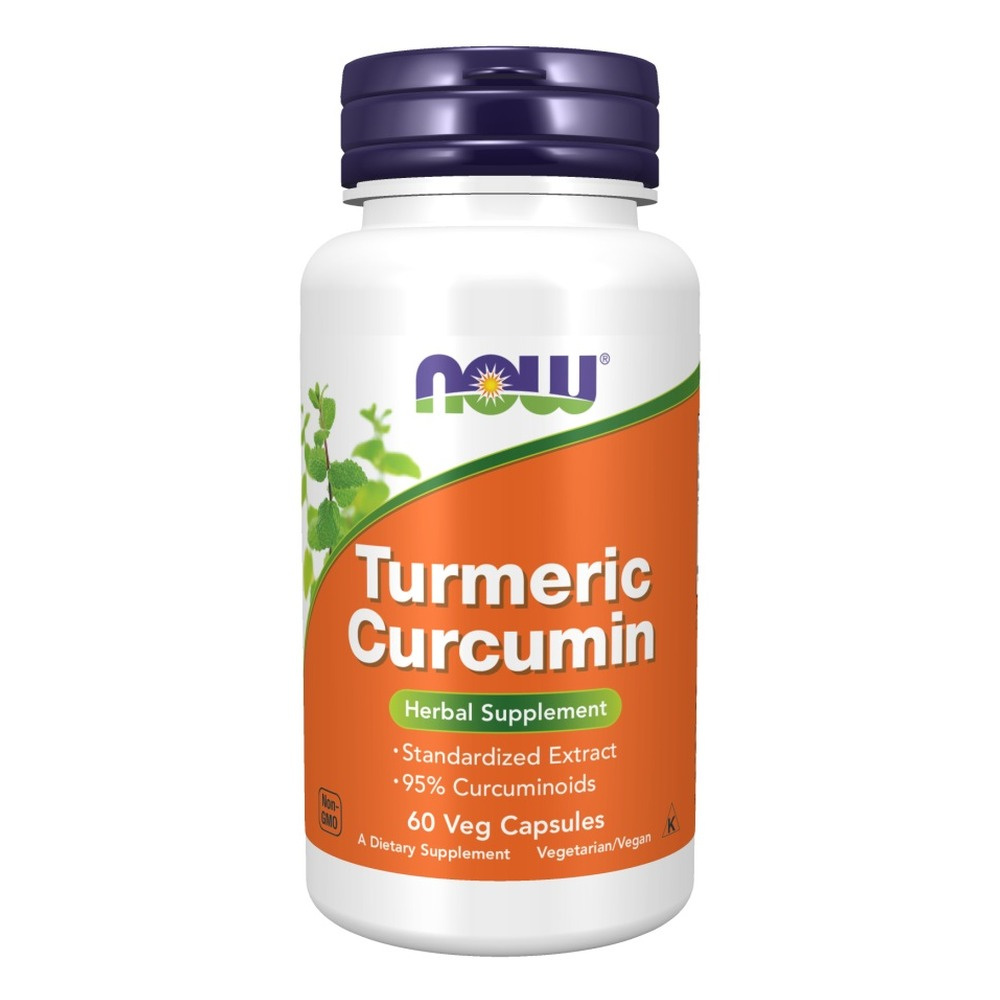 Now Foods Turmeric Curcumin Wspomaga Odporność i Wykazuje Właściwości Antyoksydacyjne 60 Kapsułek