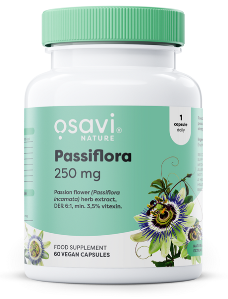 Osavi Passiflora Passionflower 250mg 60 vegan caps for relaxation and sleep support