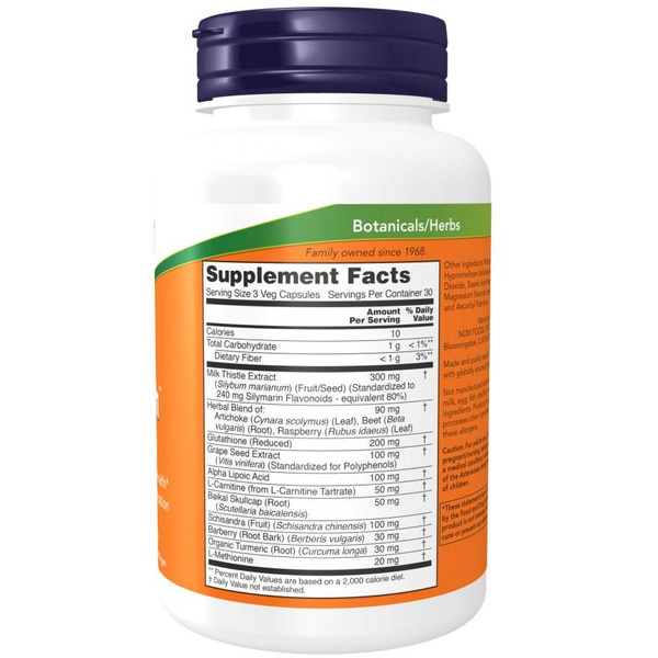 Now Foods Liver Refresh Supports Body Detoxification Processes 90 Capsules