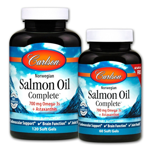 Carlson Labs Norwegian Salmon Oil Complete Softgels 120 + 60 softgels