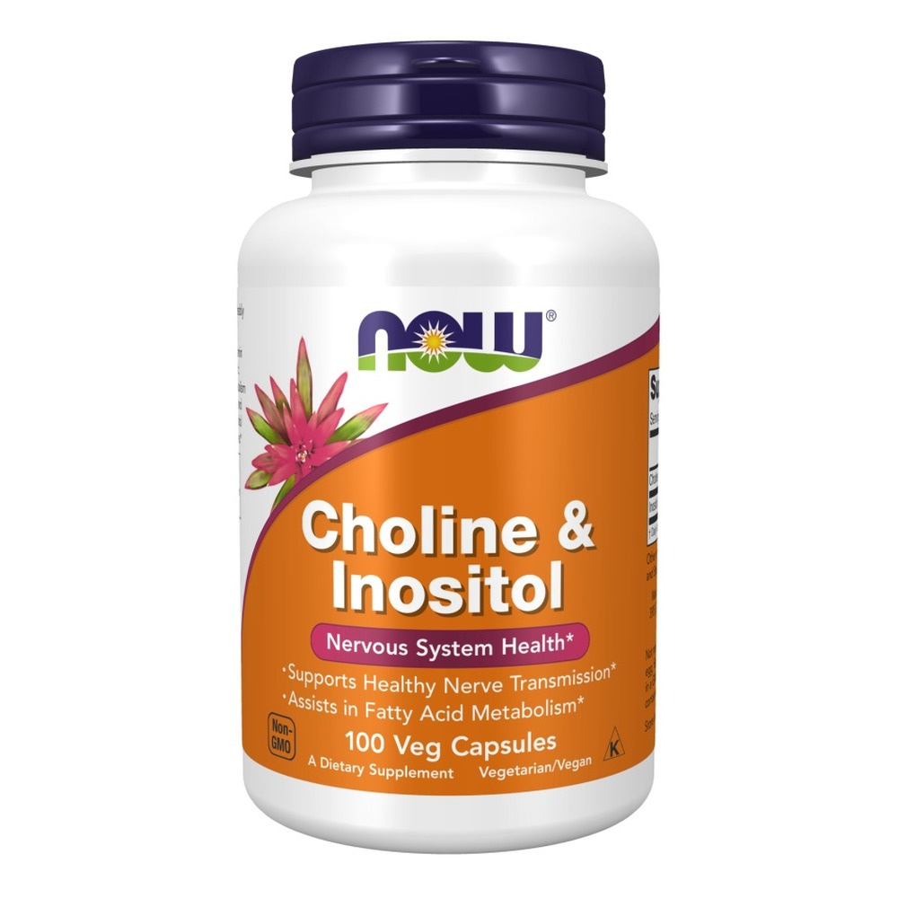 Now Foods Choline and Inositol 100 Kapsułek