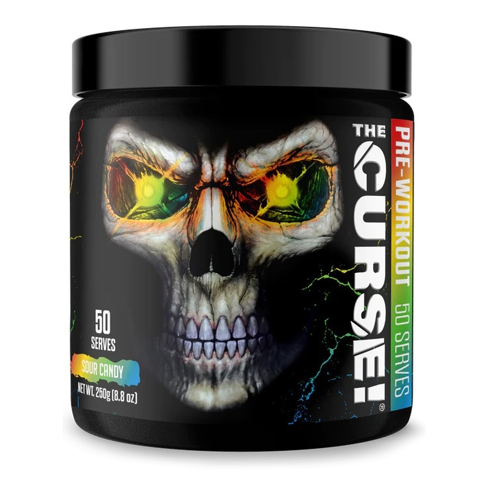 JNX Sports The Curse Pre-Workout Sour Candy For Energy Focus and Muscle Pump 250g