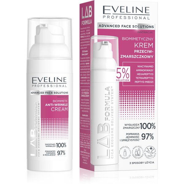 Eveline Lab Formula Biomimetic Anti-Wrinkle Day and Night Cream 50ml