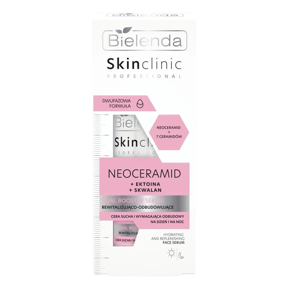 Bielenda Skin Clinic Professional Neoceramide Dual Booster Nawilżająco – Odbudowujące Serum dla Skóry Suchej i Odwodnionej na Dzień i na Noc 45ml