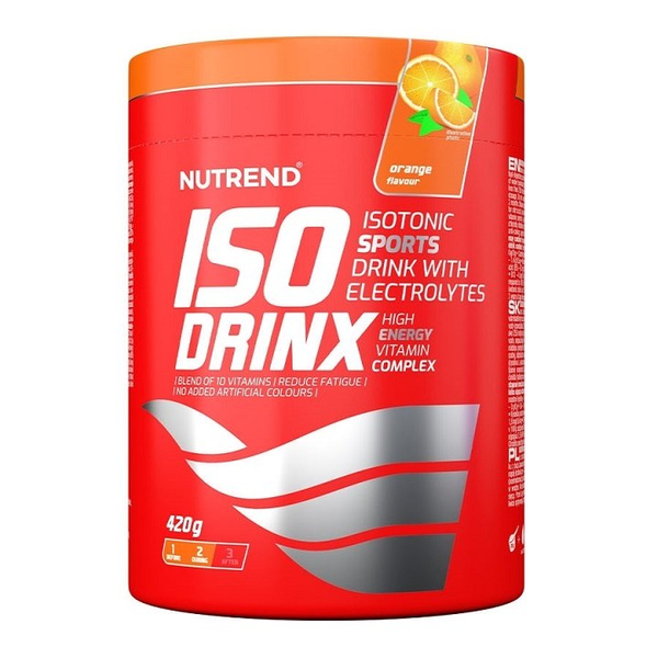 Nutrend IsoDrinx Orange Isotonic Drink Powder for Hydration for Athletes 420g