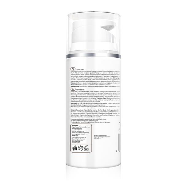 Apis Professional Coffee Shot Anti-Ageing Face Cream With Caffeic Acid and Poppy Extract 100ml