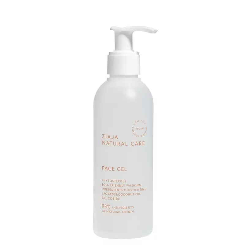 Ziaja Naturalny Żel Pielęgnacyjny do Twarzy dla Każdego Rodzaju Skóry Wegański 200ml
