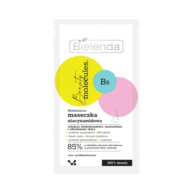 Bielenda Beauty Molecules Molecular Niacinamide Mask for Problematic Skin 8g