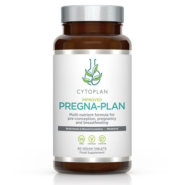 Cytoplan Pregna-Plan Comprehensive Multivitamin for Pregnancy and Breastfeeding 60 Vegan Tabs