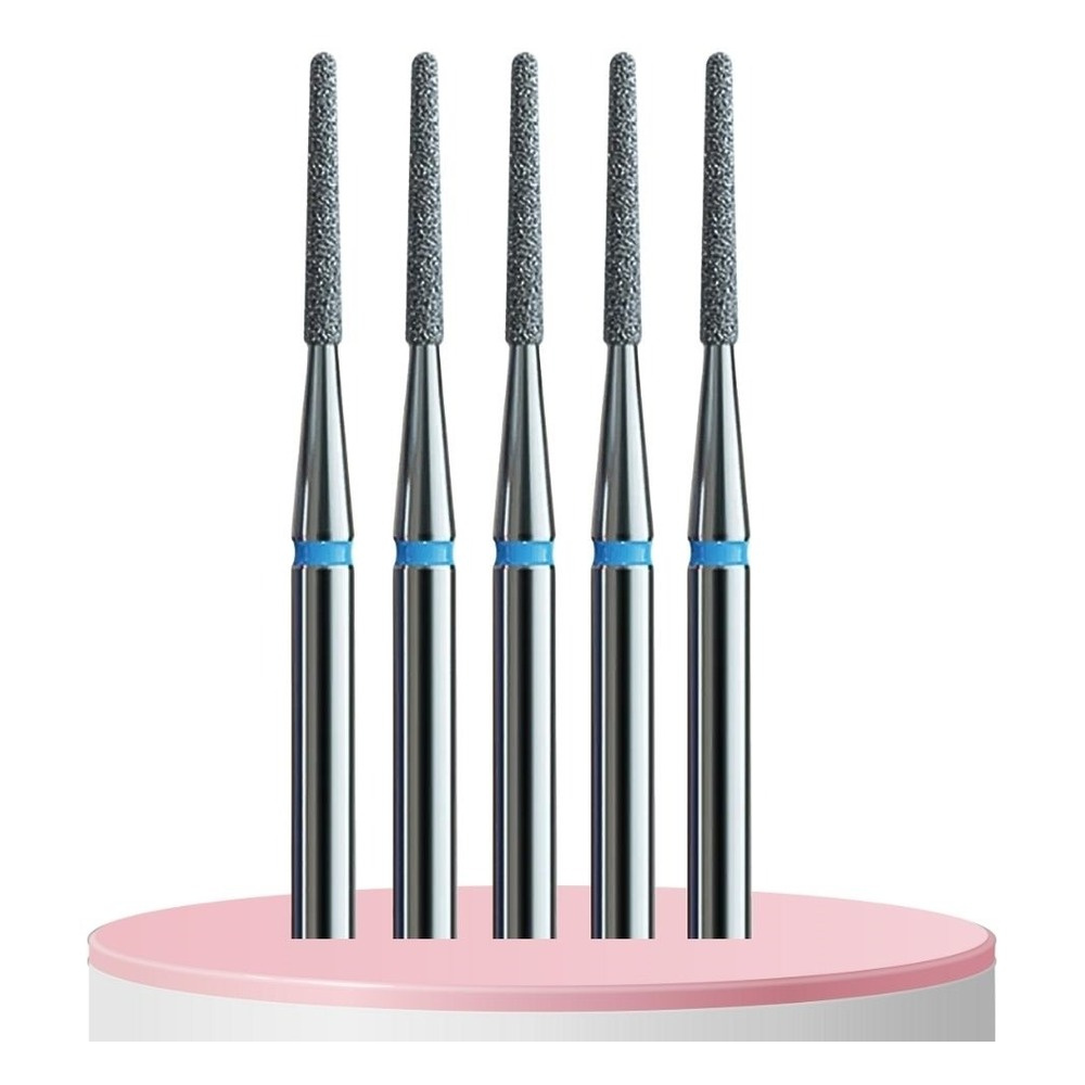 IQ Nails Frezy Diamentowe Podologiczne Stożek Wąski 1.2mm 5 szt.