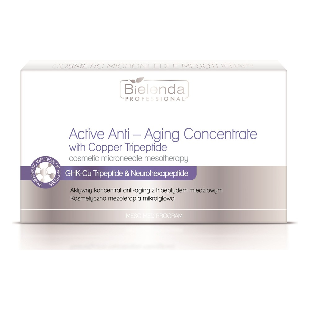 Bielenda Professional Aktywny Koncentrat Przeciwstarzeniowy z Tripeptydem Miedzi 10x3ml