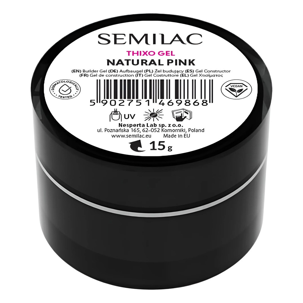 Semilac Thixo Builder Gel - Natural Pink 15g