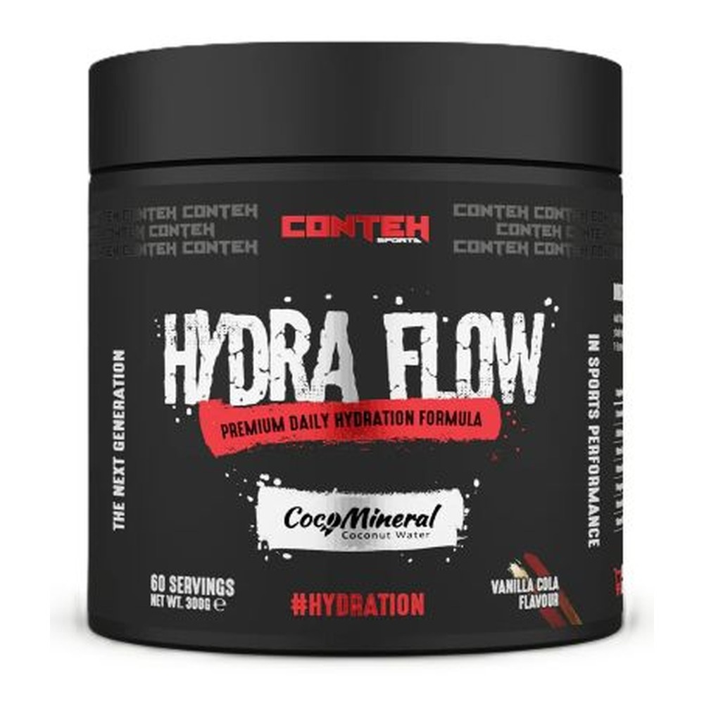 Conteh Sports Hydra Flow Electrolyte Hydration Powder, Vanilla Cola 300g