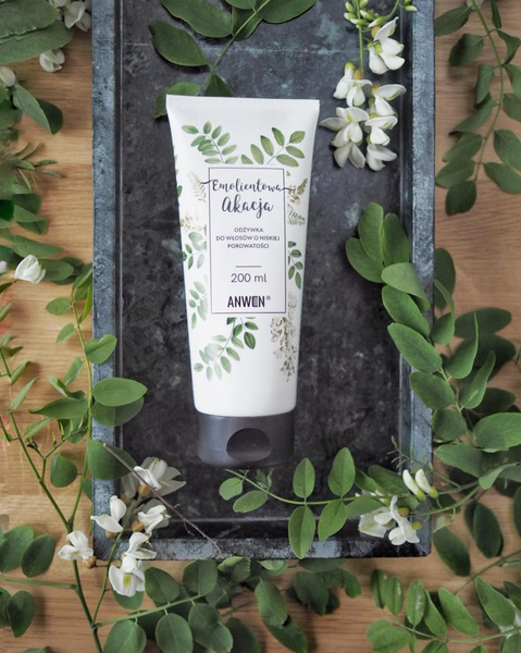 Anwen Akacja Emolientowa Odżywka do Włosów Niskoporowatych 200ml