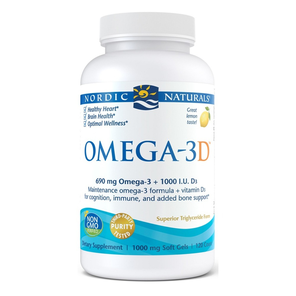 Omega-3D, 690mg Lemon - 120 softgels