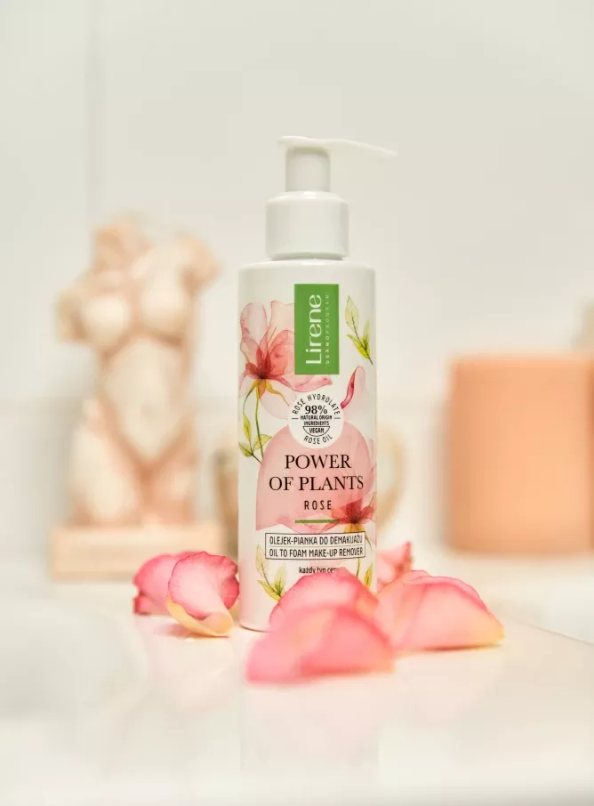Lirene Power Of Plantis Oil-Foam Makeup Remover Rose 145ml