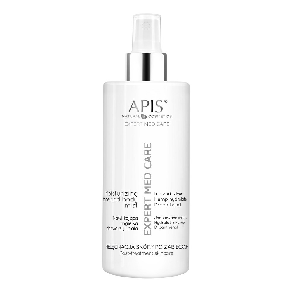 Apis Expert Med Care Nawilżająca Mgiełka do Twarzy i Ciała z Jonizowanym Srebrem 300ml