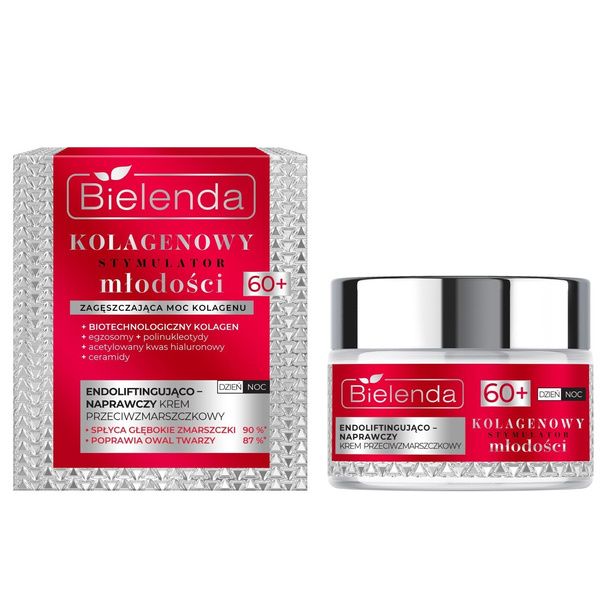 Bielenda Collagen Youth Stimulator Repairing Anti-Wrinkle Cream 60+ 50ml