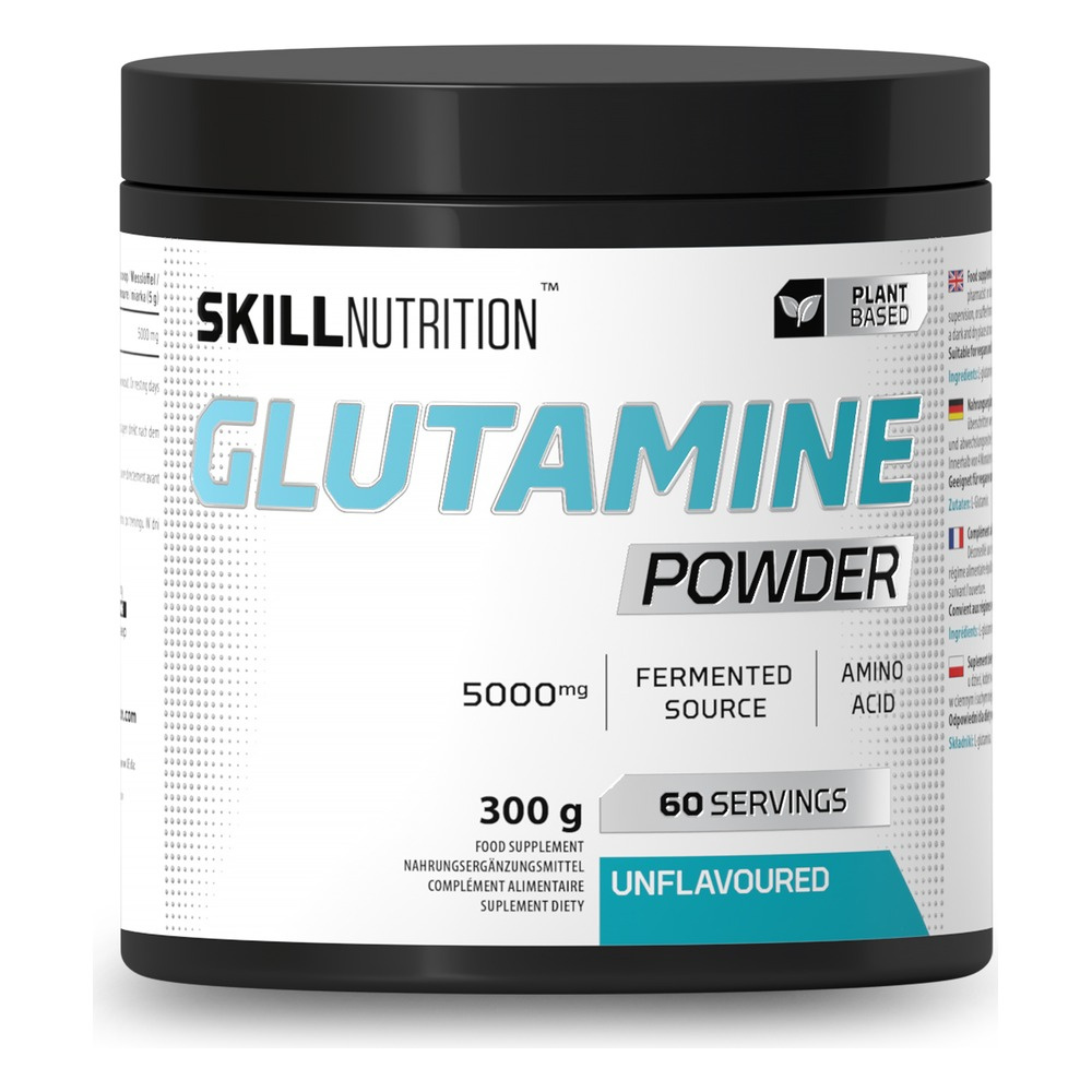 Skill Nutrition Glutamine Powder Unflavoured For Muscle Recovery 300g