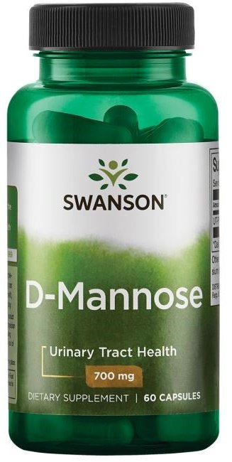 Swanson D-Mannose 700mg 60 Capsules