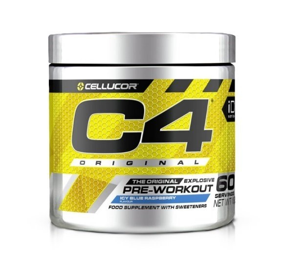 Cellucor C4 Original Icy Blue Raspberry Pre-Workout Supplement for Energy and Focus 396g
