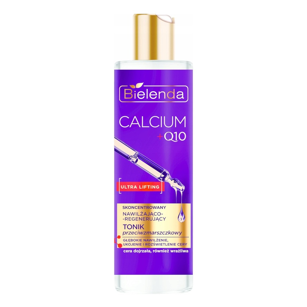 Bielenda Calcium + Q10 Skoncentrowany Nawilżająco - Regenerujący Tonik Przeciwzmarszczkowy 200ml