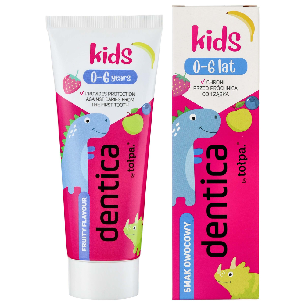 Tolpa Dentica By Kids Toothpaste For Children 06 Fruity Flavor 50ml