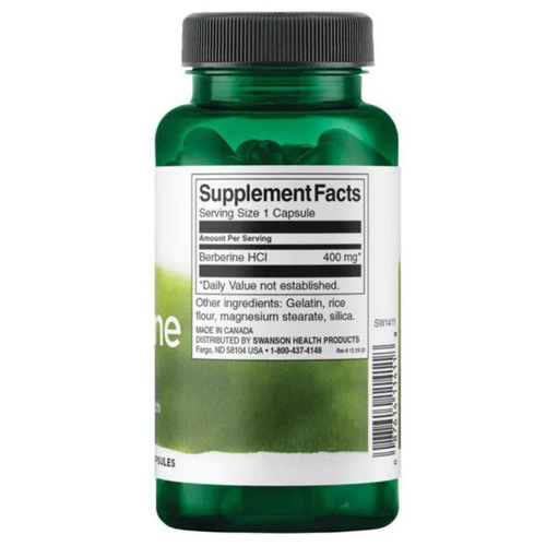 Swanson Berberine 400mg 60 Kapsułek