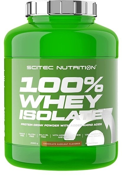 SciTec 100% Whey Isolate, Cookies & Cream - 2000g
