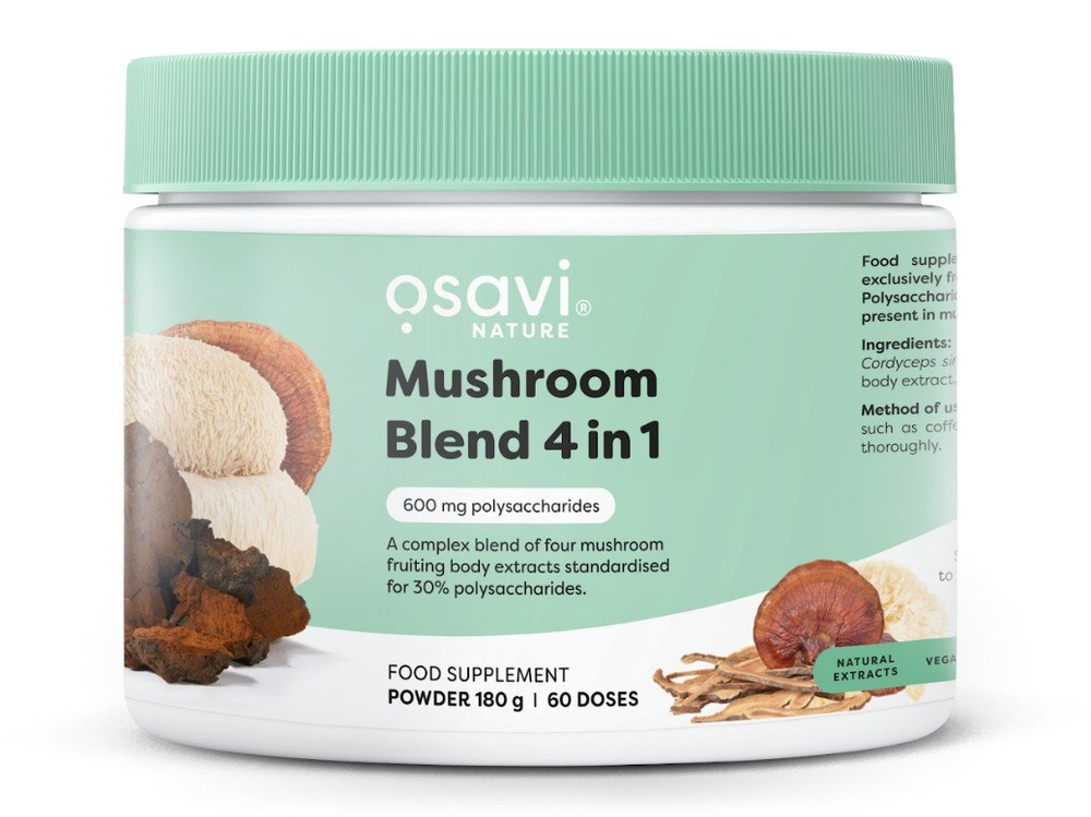 Osavi Mushroom Blend 4 in 1 180g for adaptogenic support