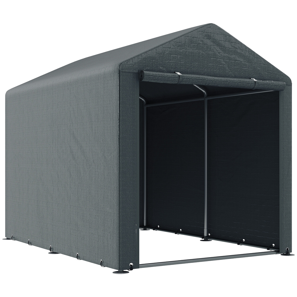 Outsunny 2.2 x 1.6 m Outdoor Storage Tent, with Accessories - Dark Grey