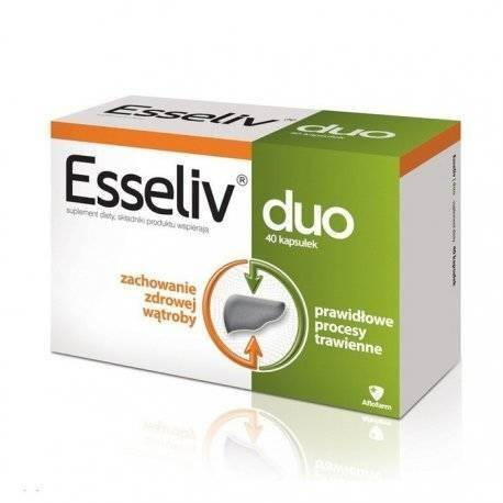 Esseliv Duo Wspomaga Prawidłowe Procesy Trawienne 40 Kapsułek