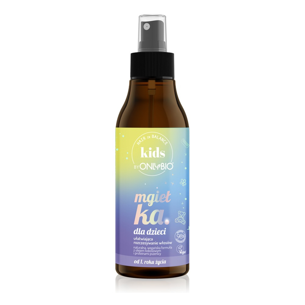 OnlyBio Kids Mgiełka dla Dzieci Ułatwiająca Rozczesywanie Włosów 150ml