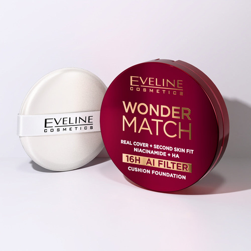 Eveline Wonder Match full coverage cushion foundation 01 Ivory 15 g