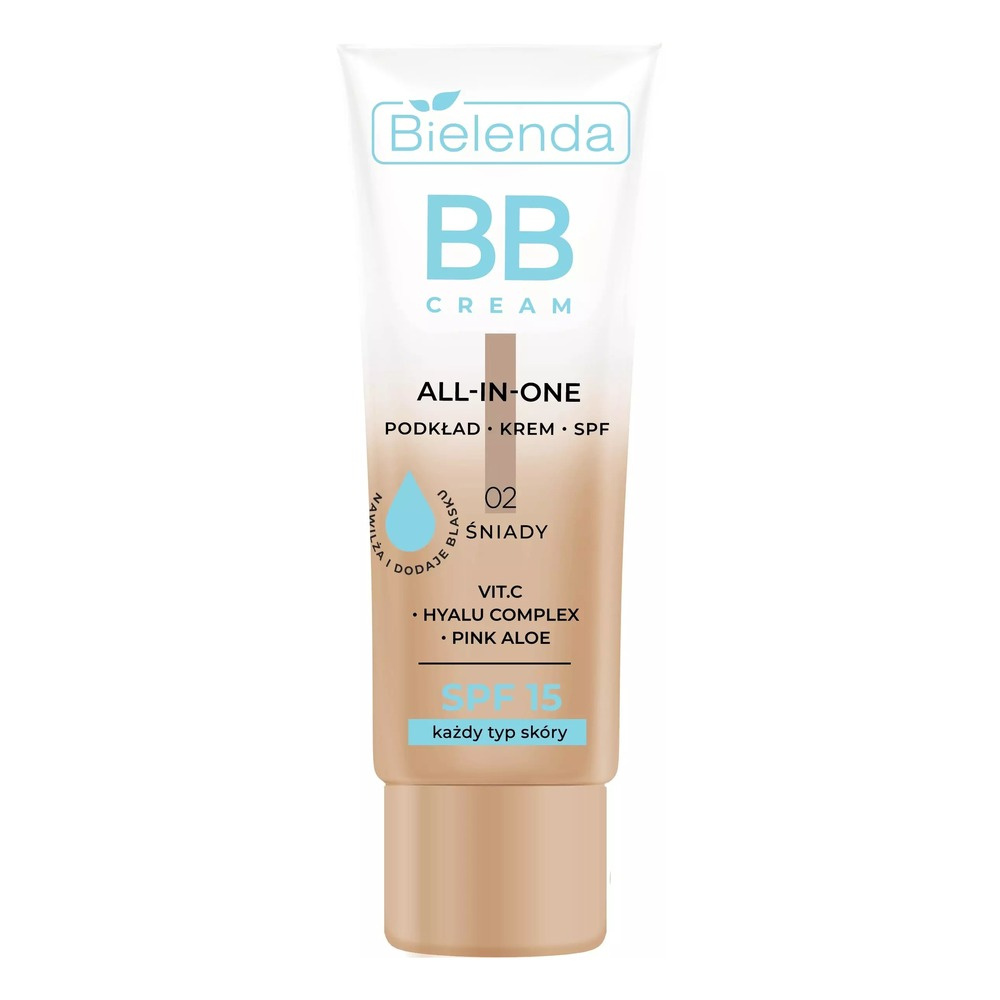 Bielenda All In One BB Krem dla każdego Rodzaju Skóry Nr 02 Śniady SPF15 30g