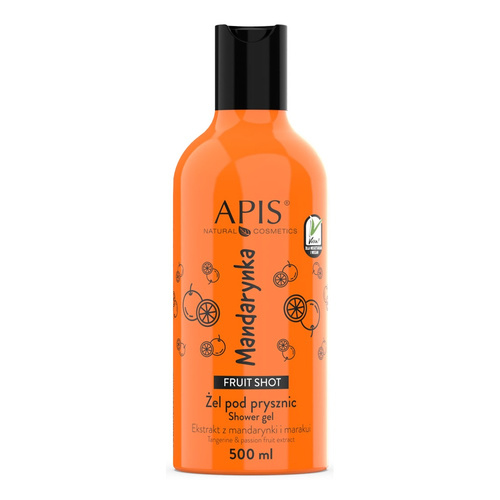 Apis Fruit Shot Żel pod Prysznic z Ekstraktem z Liofilizowanych Mandarynek dla każdego Rodzaju Skóry 500ml