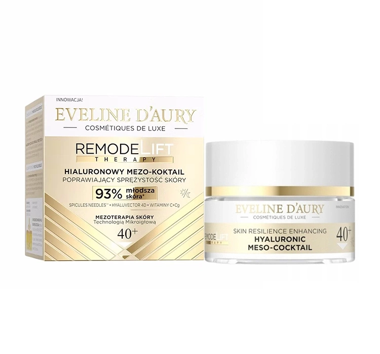 Eveline d'Aury Remodelift Therapy Hialuronowy Mezo-Koktail Poprawiający Sprężystość Skóry 40+ 50ml