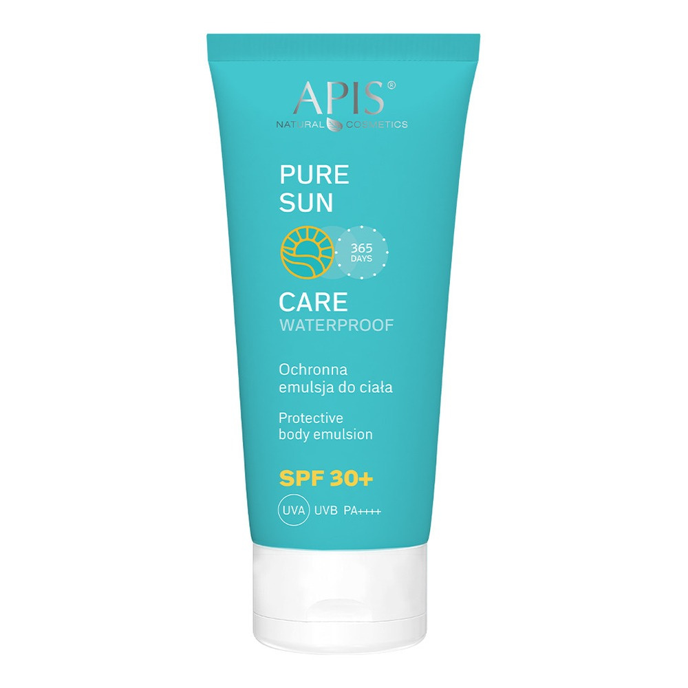 Apis Pure Sun Protective UVA i UVB Wodoodporna Emulsja do Ciała SPF30 dla każdego Rodzaju Skóry 200ml