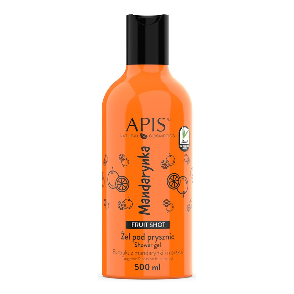 Apis Fruit Shot Żel pod Prysznic z Ekstraktem z Liofilizowanych Mandarynek dla każdego Rodzaju Skóry 500ml