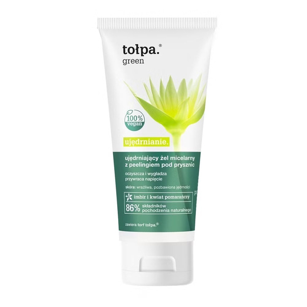 Tolpa Green Ujędrniający micelarny żel pod prysznic z peelingiem 200ml