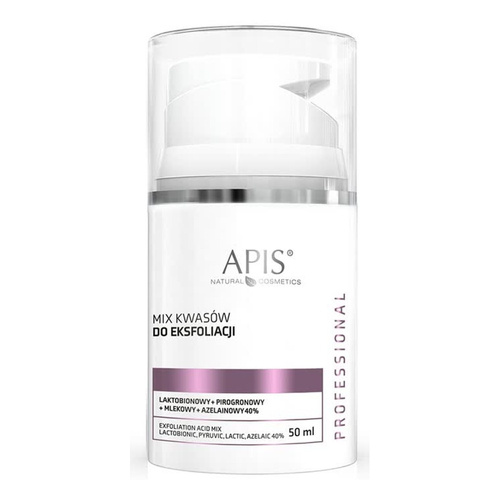 Apis Professional 40% Mieszanka Kwasów Złuszczających Laktobionowy Pirogronowy Mlekowy Azelainowy 50ml