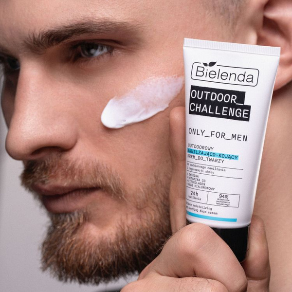Bielenda Only for Men Outdoor Challenge Outdoorowy Nawilżający Krem Kojący do Twarzy na Dzień i na Noc 50ml