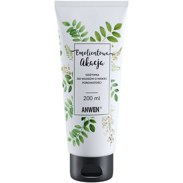 Anwen Akacja Emolientowa Odżywka do Włosów Niskoporowatych 200ml