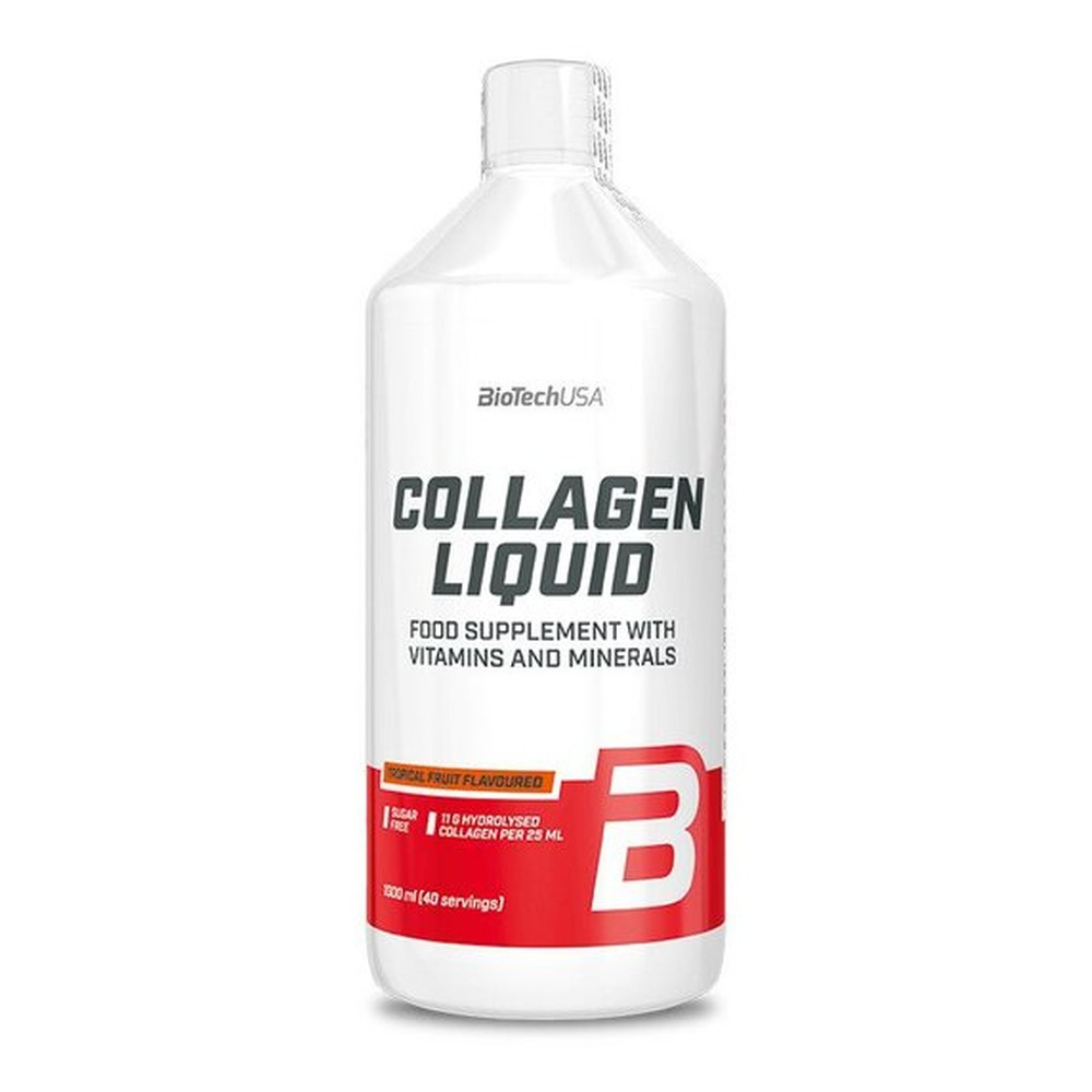 BioTechUSA Collagen Liquid Płynny suplement, Owoce tropikalne 1000ml