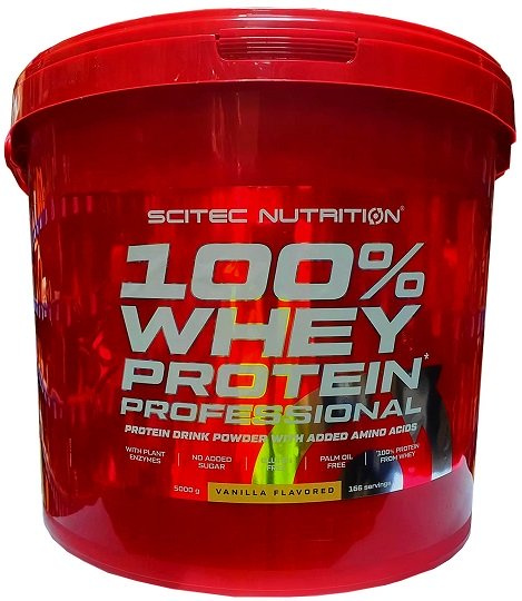 SciTec 100% Whey Protein Professional, Vanilla - 5000g