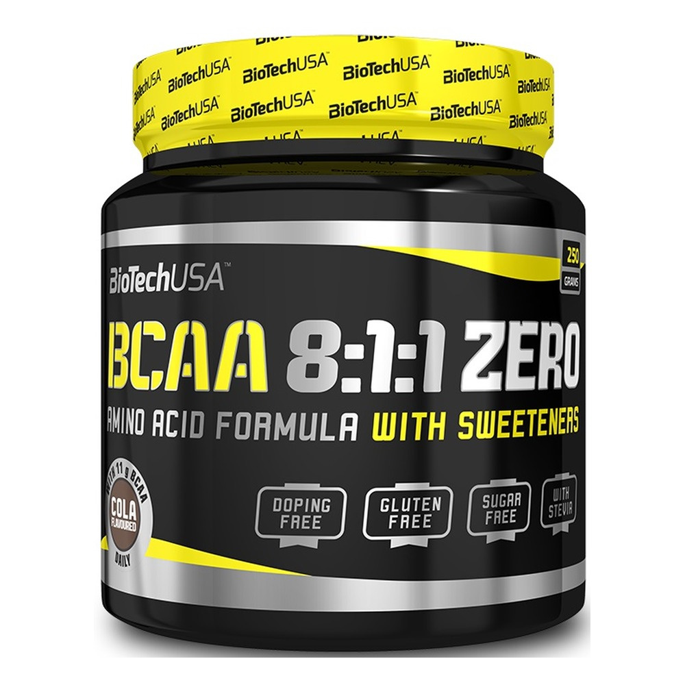 BioTechUSA BCAA 8:1:1 Zero Aminokwasy BCAA, Niebieska malina 250g