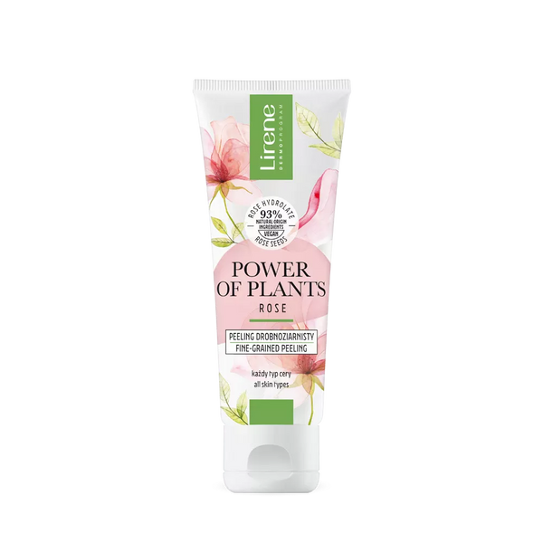 Lirene Power Of Plantis Peeling Drobnoziarnisty Róża 75ml